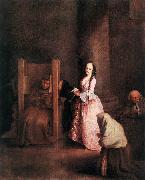 LONGHI, Pietro The Confession sg painting